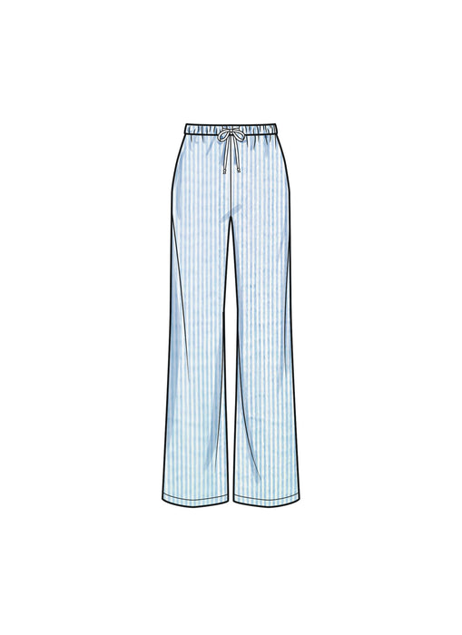 S9928 Misses' Lounge Tops, Pants and Shorts