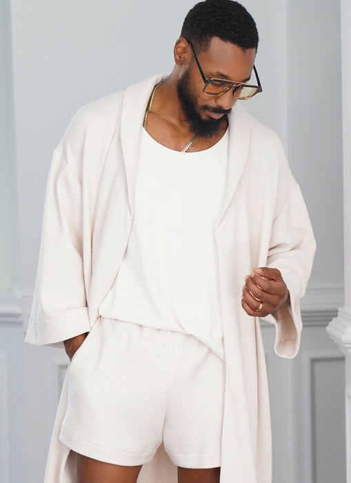 S9931 Men's Robe, Knit Tank Top, Pants and Shorts by Norris Danta Ford