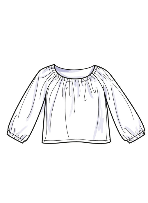 S9934 Girls' Tops and Skirts