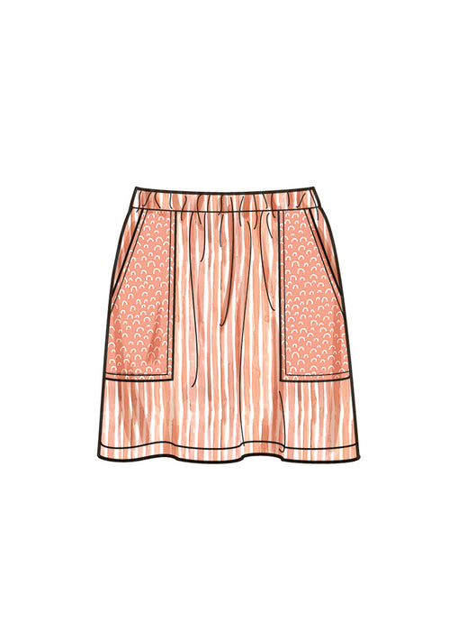 S9934 Girls' Tops and Skirts