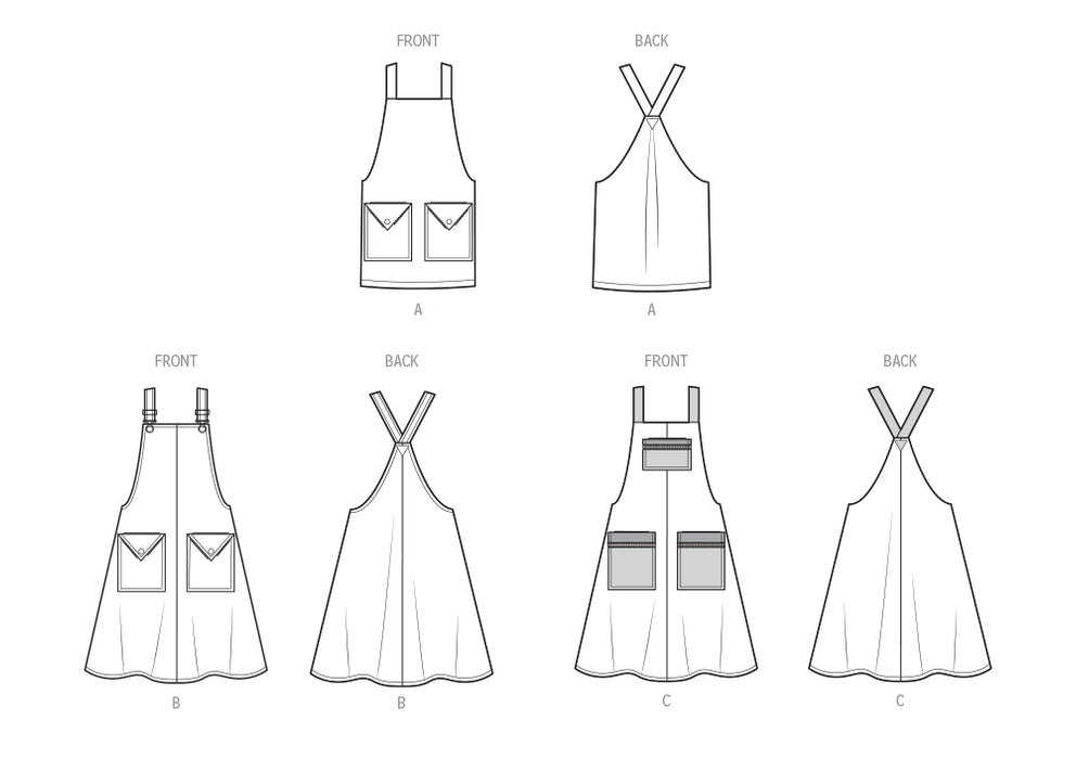 S9938 Misses' Pullover Aprons