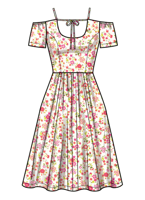 S9950 Misses' Dress with Sleeve and Length Variations