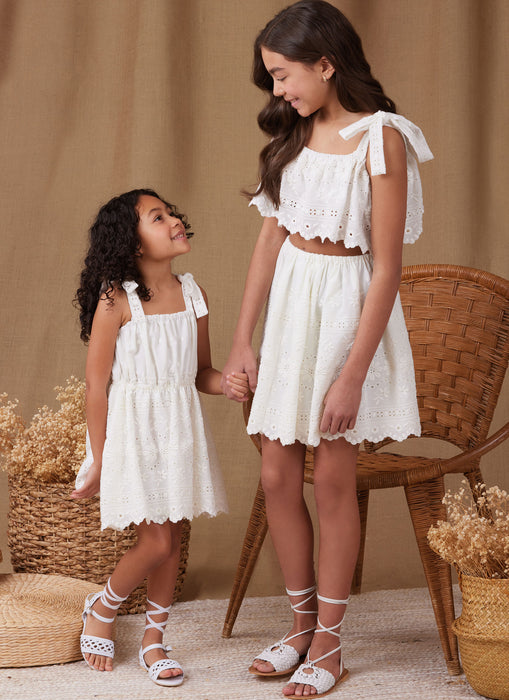 S9963 Children's and Girls Tops, Skirts, and Dresses