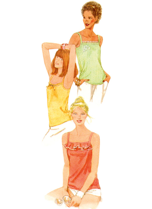 S9967 Vintage 1980s Misses' Pullover Knit Tops