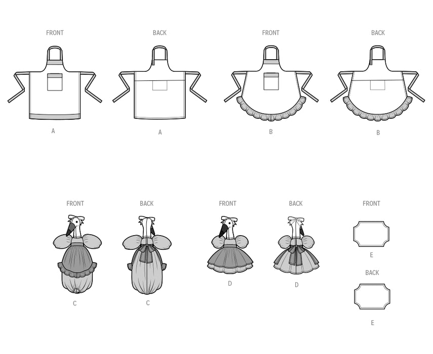 S9973 Aprons and Kitchen Décor by Faith Van Zanten