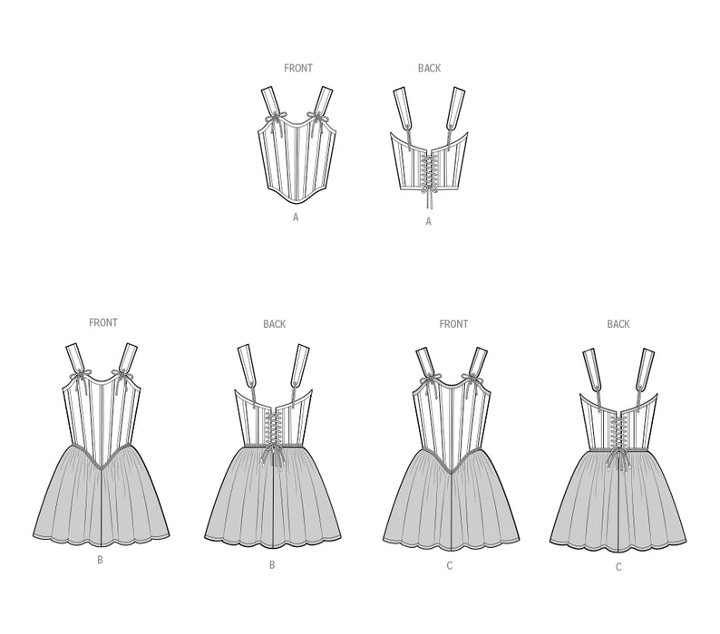 S9974 Misses' Corsets by Madalynne Intimates