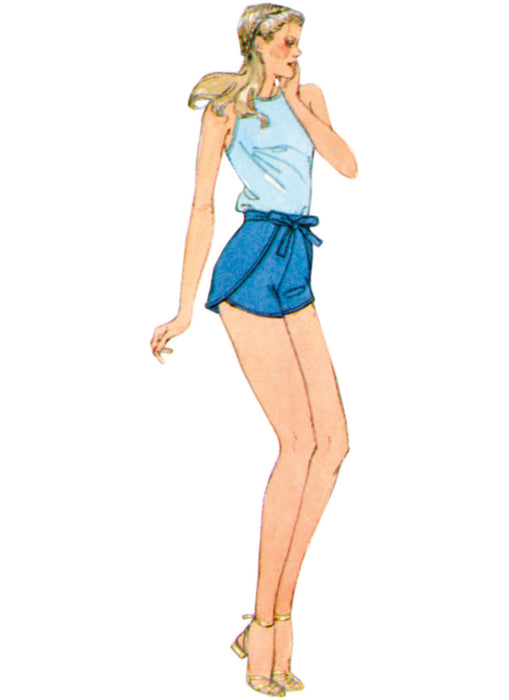 S9977 Vintage 1980s Misses' Shorts