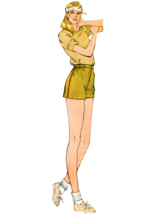 S9977 Vintage 1980s Misses' Shorts