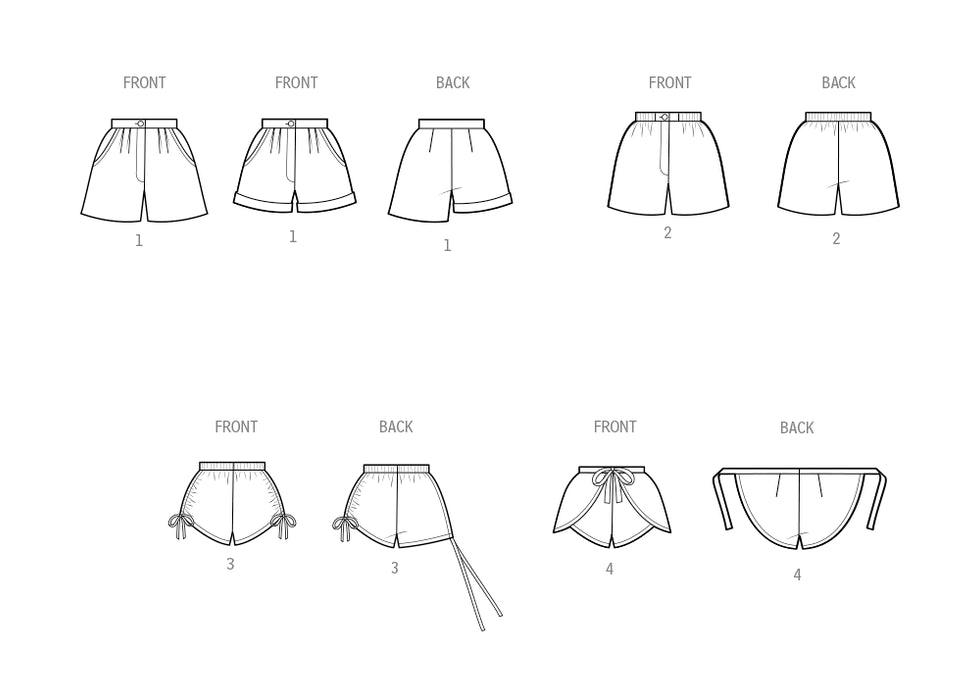 S9977 Vintage 1980s Misses' Shorts