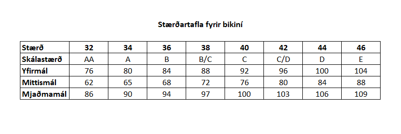 Tvöfalt bikiní