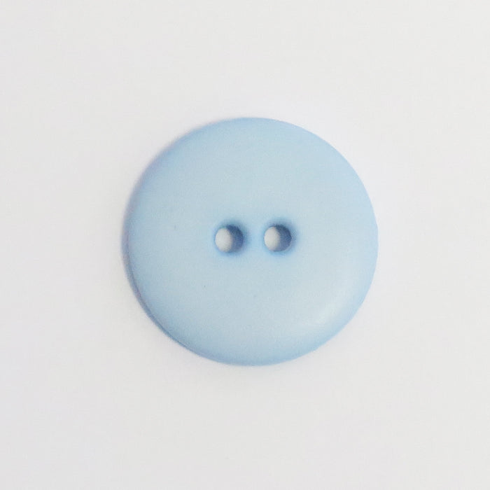 2 Hole plastic Shirt button - 11 mm - Light Blue