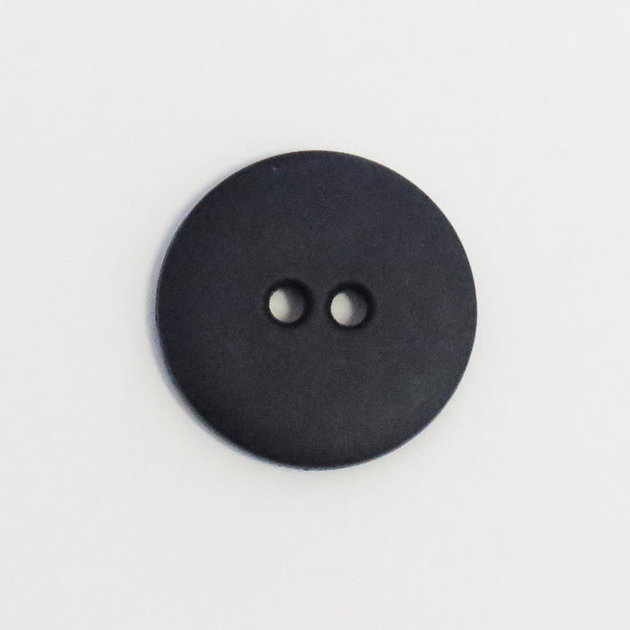 2 Hole plastic Shirt button - 11 mm - Marine