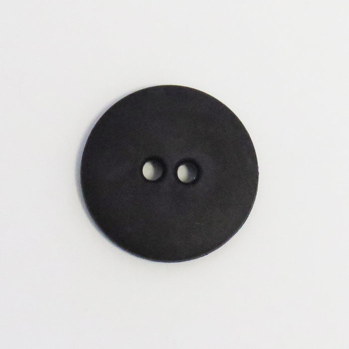 2 Hole plastic button - 15 mm - Black
