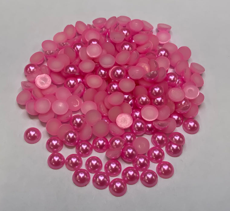 DARK PINK - Half Pearls