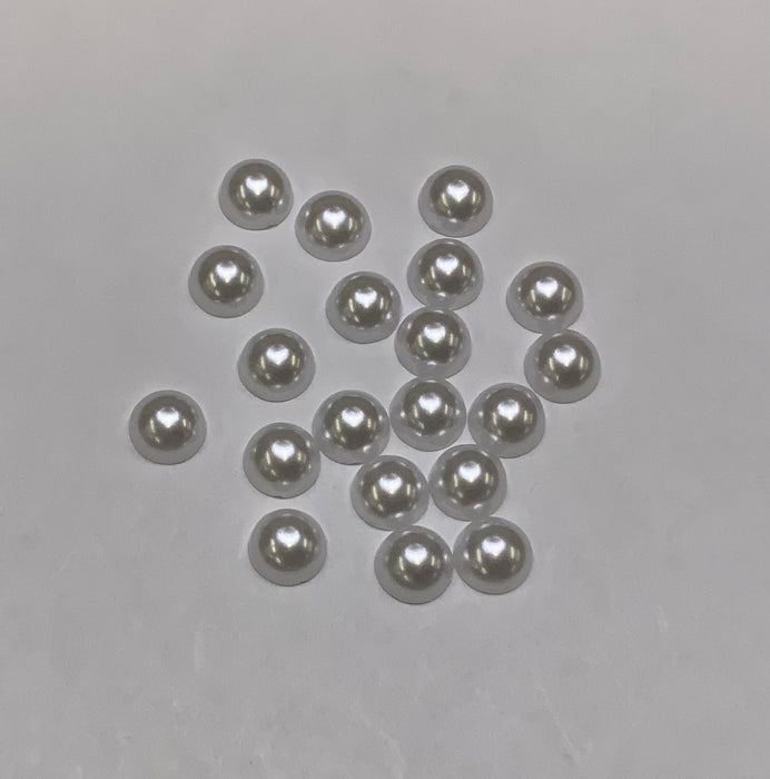 MBY - White - Half Pearls