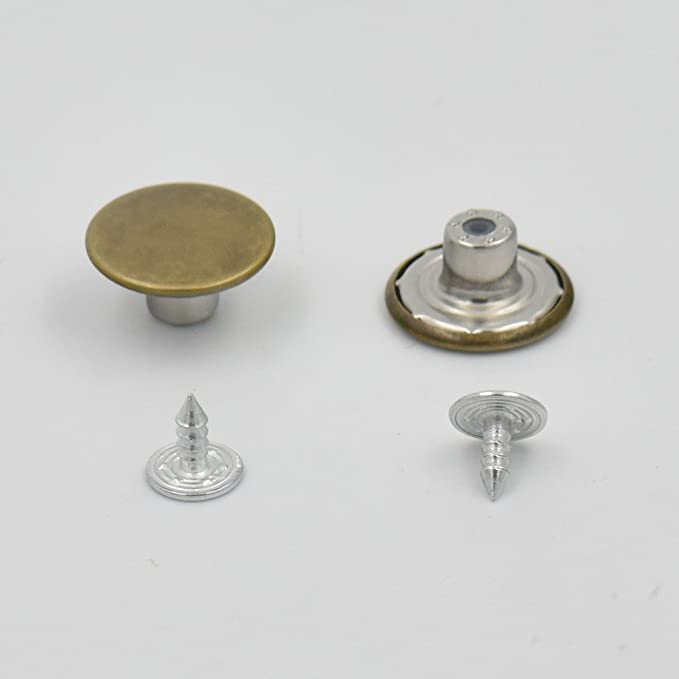 Tack Button - 17 mm - Dark Gold