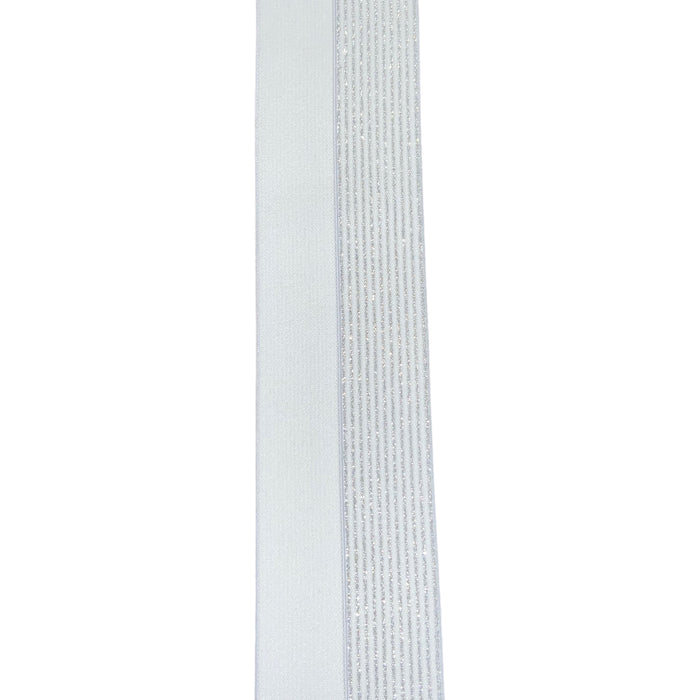 Fold elastic - 60 mm - White/Silver