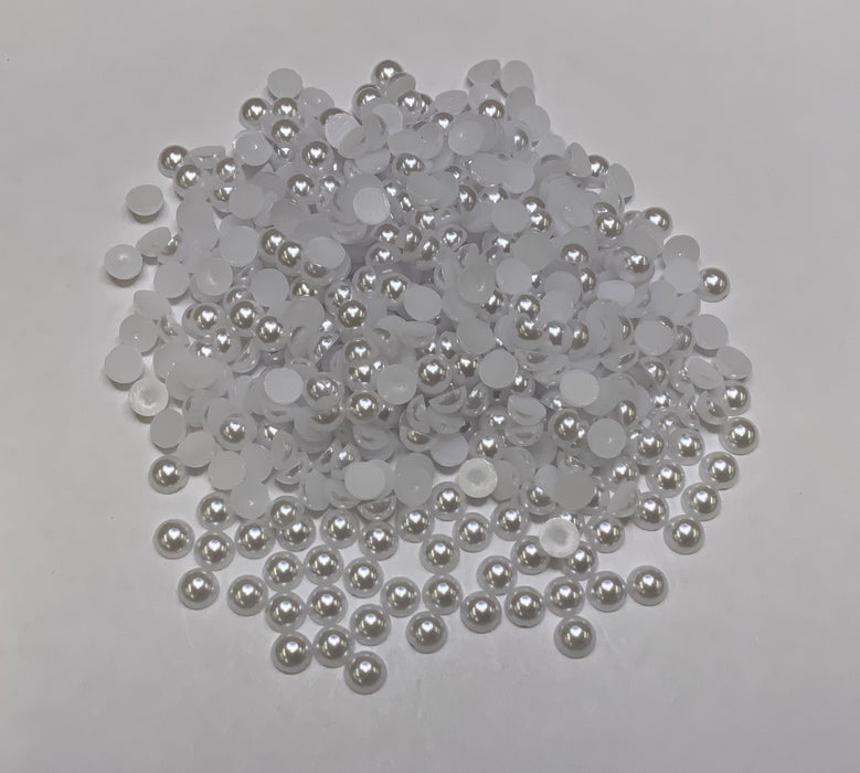 MBY - White - Half Pearls