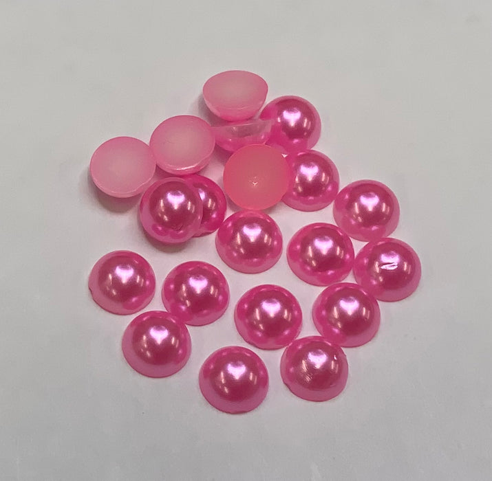 DARK PINK - Half Pearls