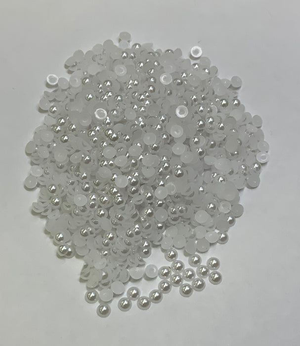 MBY - White - Half Pearls