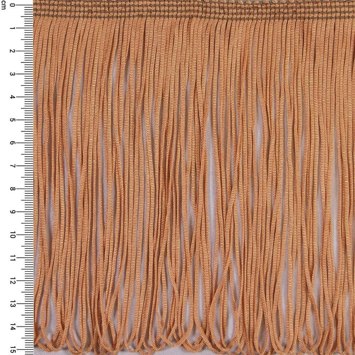 Stretch Fringe trim - NUDE - 15 cm