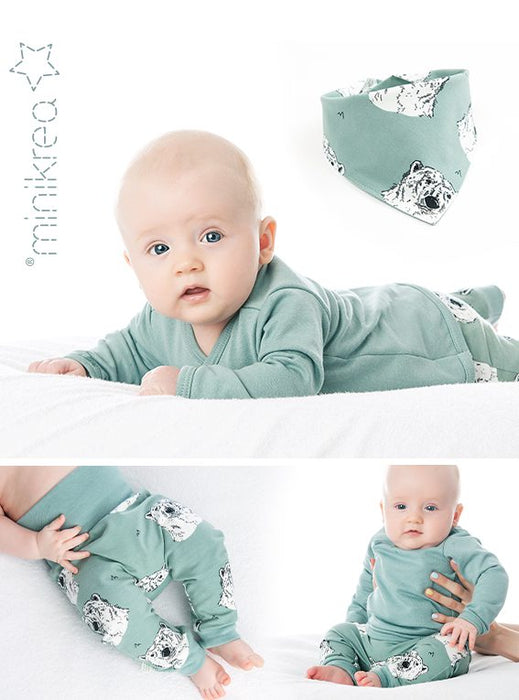 11430 Baby set with bandana bib
