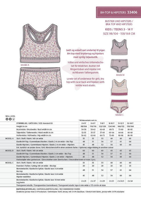 33406 Bra Top and Hipsters