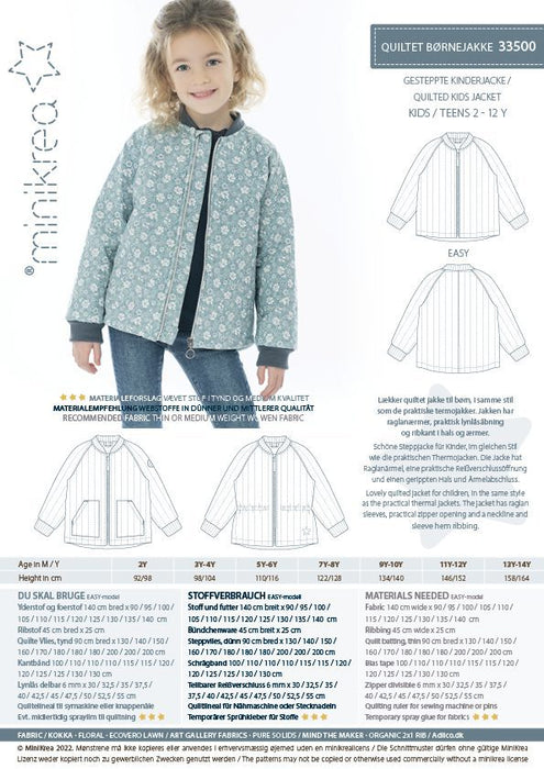 33500 Quilted Kids Jacket