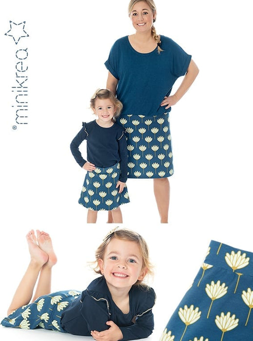 66140 Jersey skirt - Size: Kids 2-16 y/Women 34-50