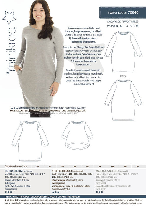 70040 SWEAT DRESS