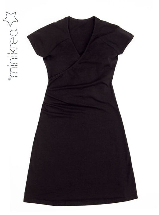 70042 Dress with draping - Size: 34-50