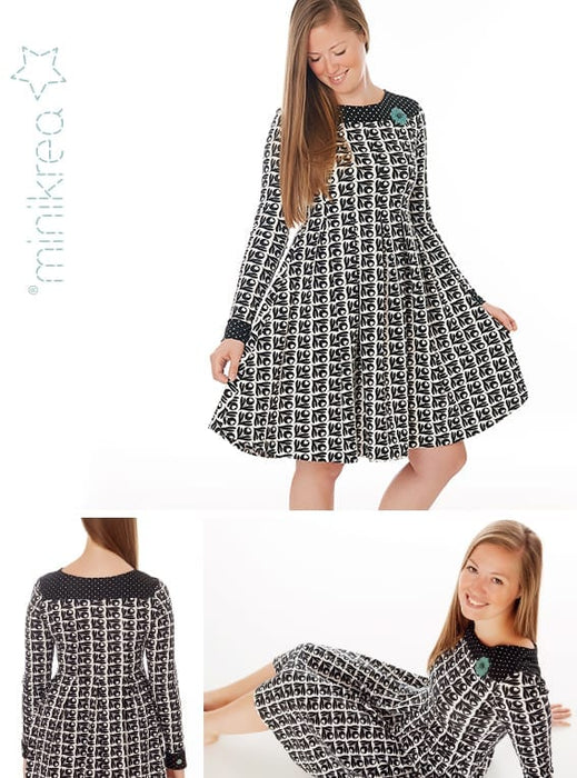70046 Pleated Knit Dress - Size: 34-50