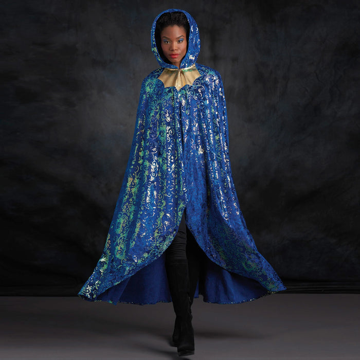 S9008 Misses' Cape with Tie Costumes. Size: S-L (36-46)