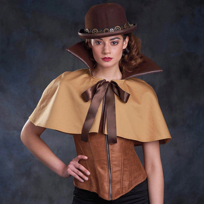 S9008 Misses' Cape with Tie Costumes. Size: S-L (36-46)