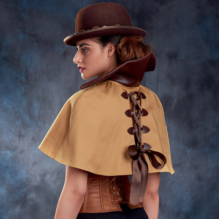 S9008 Misses' Cape with Tie Costumes. Size: S-L (36-46)