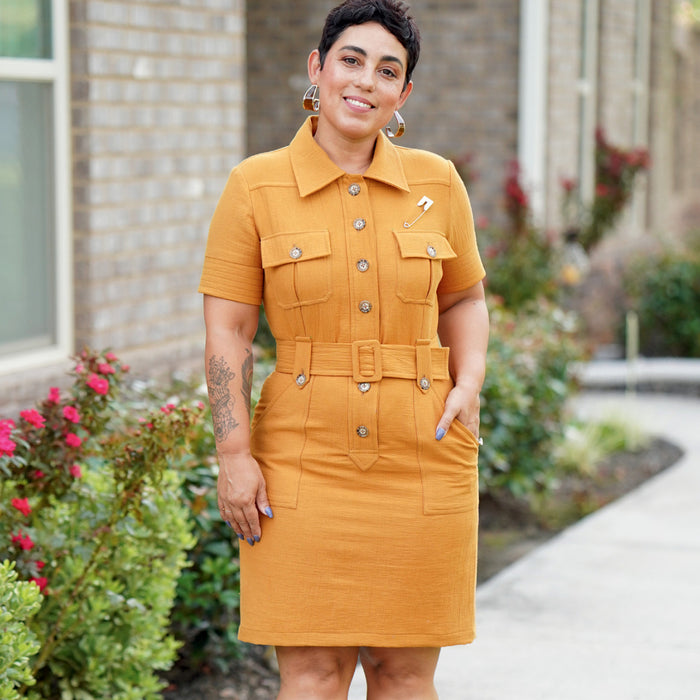 S9463 Misses' Shirt Dress with Belt