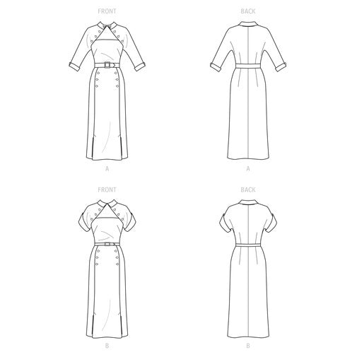 S9465 Misses' 1950s Vintage Dress