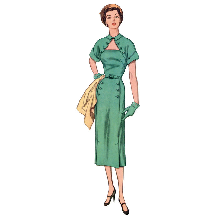 S9465 Misses' 1950s Vintage Dress