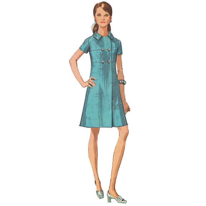 S9466 Misses' 1960s Vintage Dress