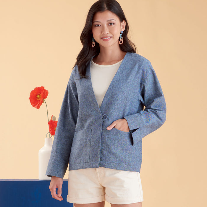 S9468 Misses' Unlined Jacket