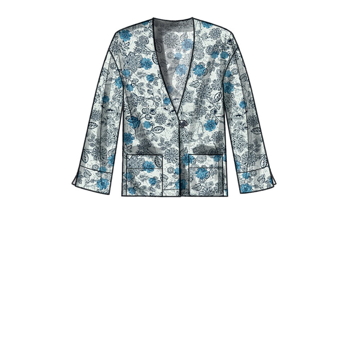 S9468 Misses' Unlined Jacket