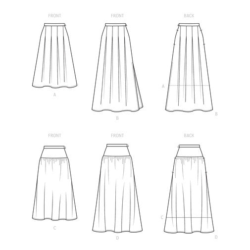 S9472 Misses' Skirts