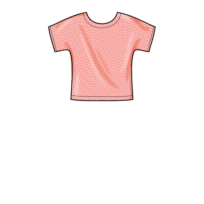 S9485 Toddlers' Knit Top, Jacket, Vest, Skirt and Pants