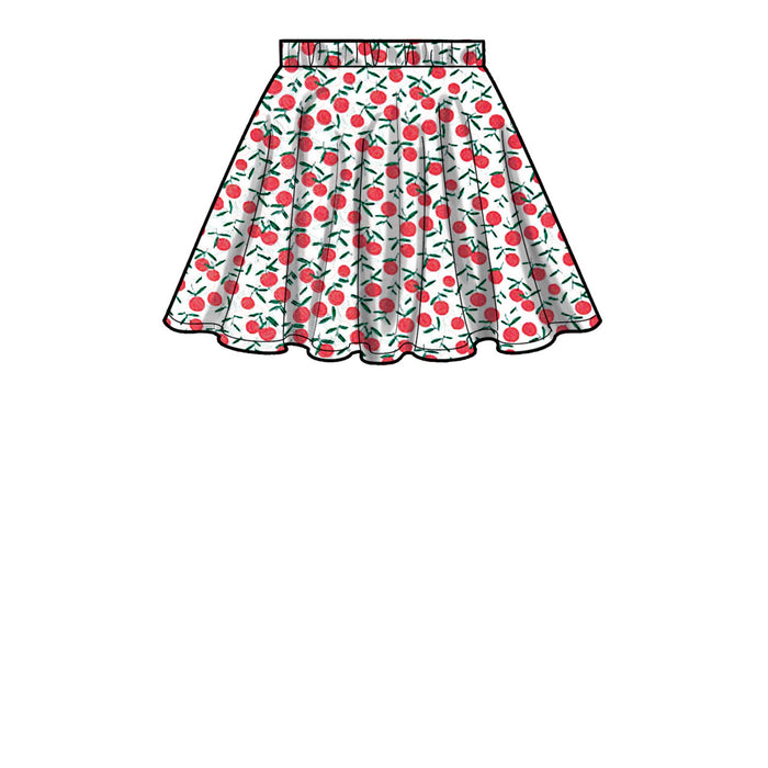 S9485 Toddlers' Knit Top, Jacket, Vest, Skirt and Pants