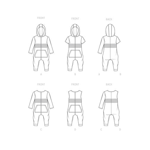 S9486 Toddlers' Knit Jumpsuit