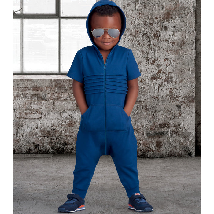 S9486 Toddlers' Knit Jumpsuit