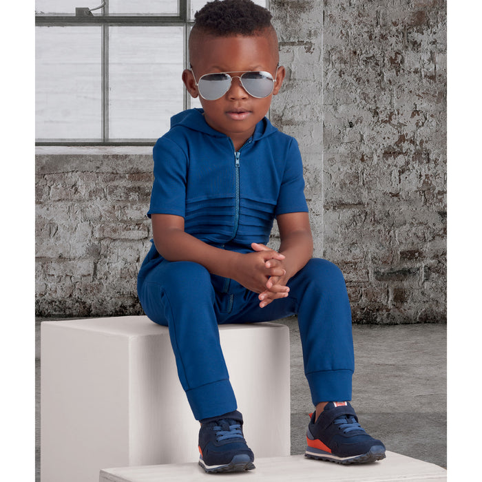 S9486 Toddlers' Knit Jumpsuit
