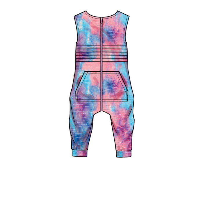 S9486 Toddlers' Knit Jumpsuit