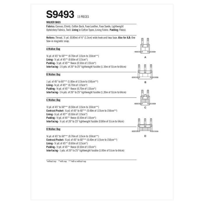S9493 Walker Bags