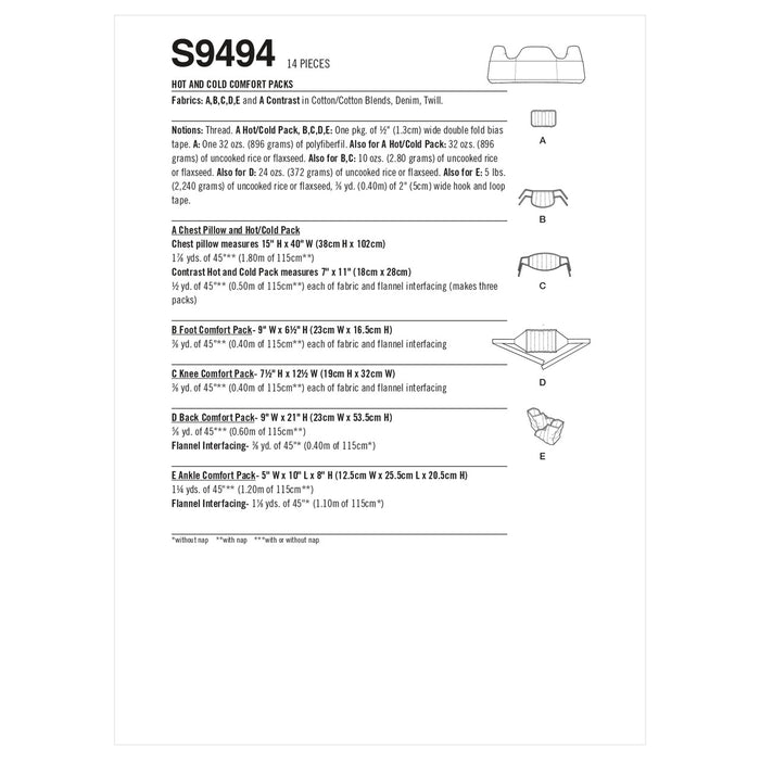 S9494 Hot and Cold Comfort Packs